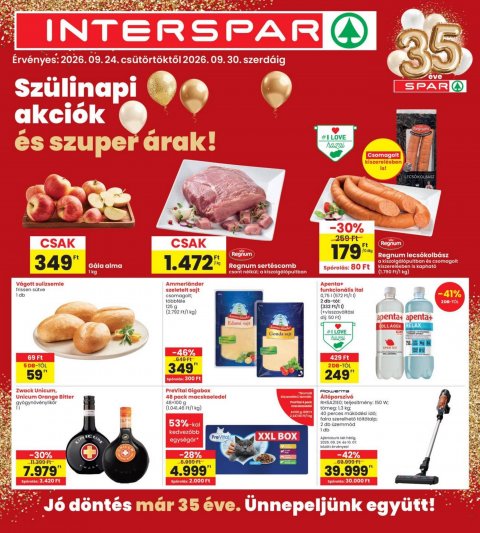 INTERSPAR akciós újság od 24. 9. 2026 do 30. 9. 2026