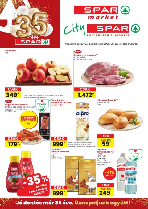 SPAR market és City Spar akciós újság od 24. 9. 2026 do 30. 9. 2026