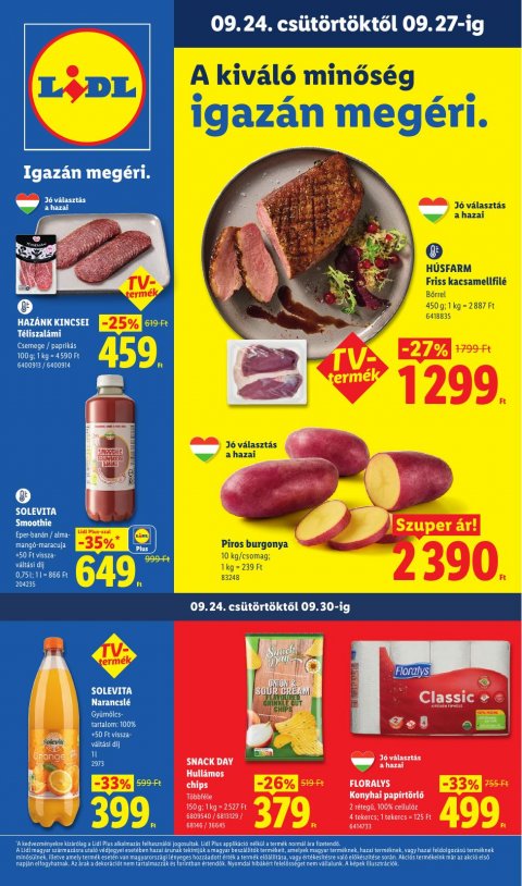 LIDL akciós újság od 24. 9. 2026 do 30. 9. 2026