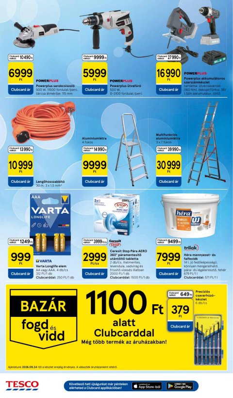 TESCO Hipermarket akciós újság