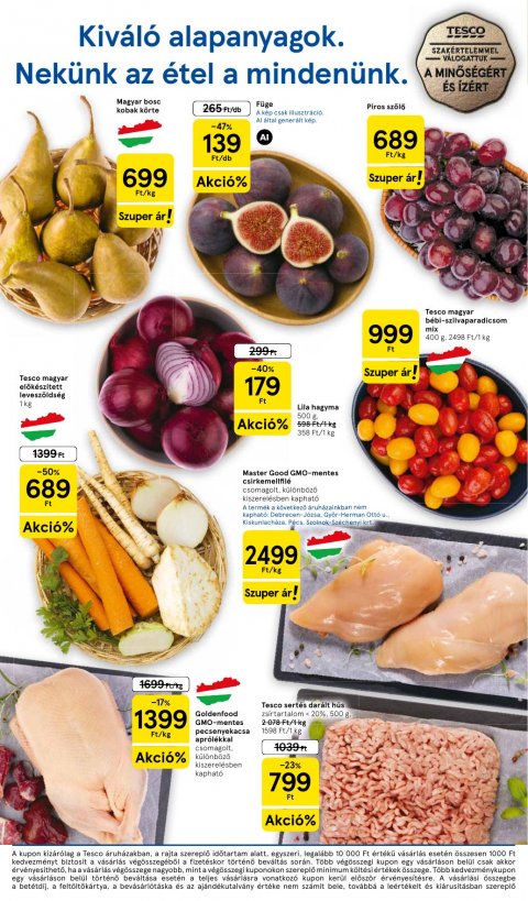 TESCO Szupermarket akciós újság