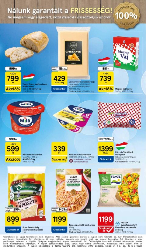 TESCO Szupermarket akciós újság