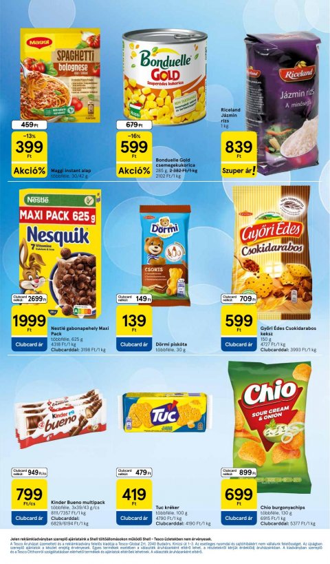 TESCO Szupermarket akciós újság