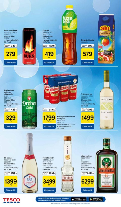 TESCO Szupermarket akciós újság