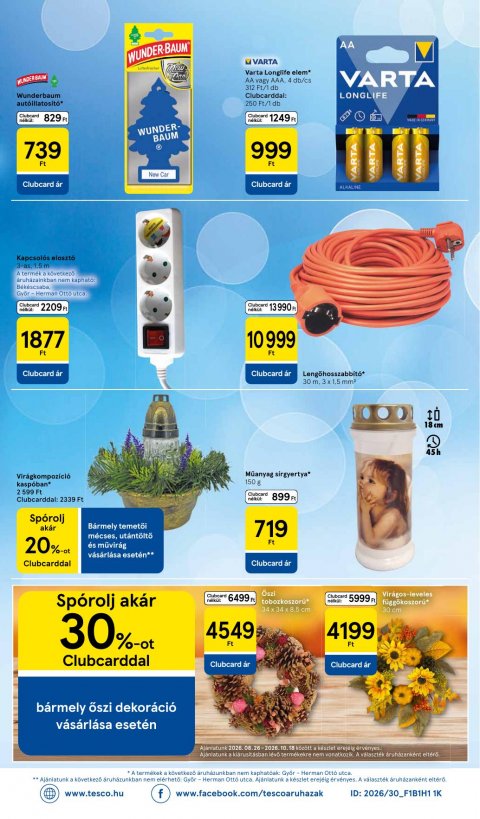 TESCO Szupermarket akciós újság