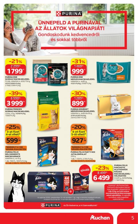 AUCHAN Hipermarket Állatvilág ajánlataink akciós újság