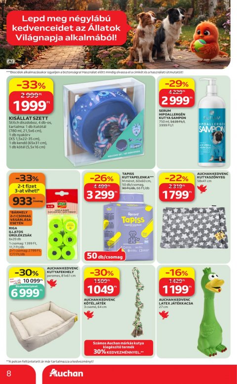 AUCHAN Hipermarket Állatvilág ajánlataink akciós újság