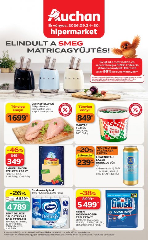 AUCHAN Hipermarket Heti ajánlataink akciós újság od 24. 9. 2026 do 30. 9. 2026