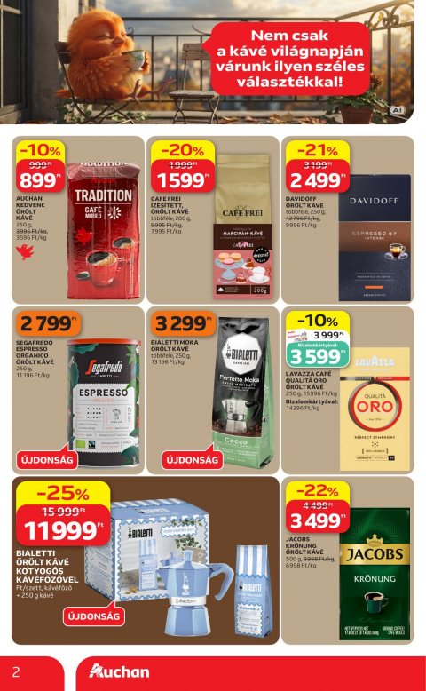 AUCHAN Hipermarket Kávé ajánlataink akciós újság
