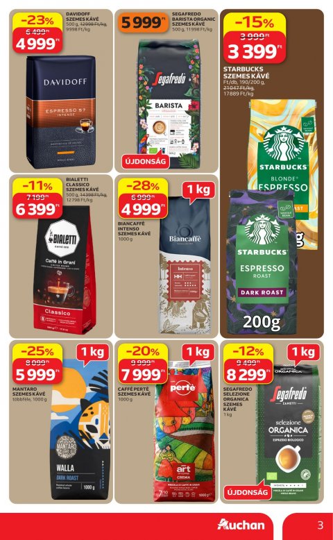 AUCHAN Hipermarket Kávé ajánlataink akciós újság