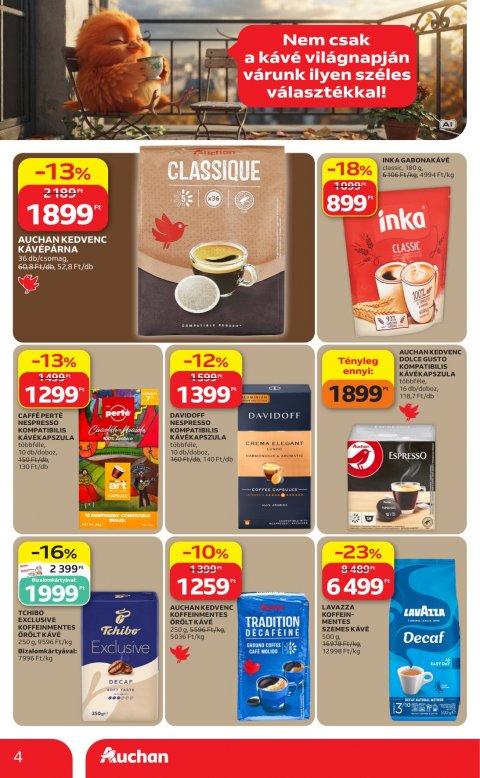 AUCHAN Hipermarket Kávé ajánlataink akciós újság