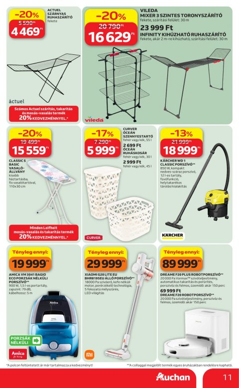 AUCHAN Hipermarket Őszi nagytakarítás akciós újság