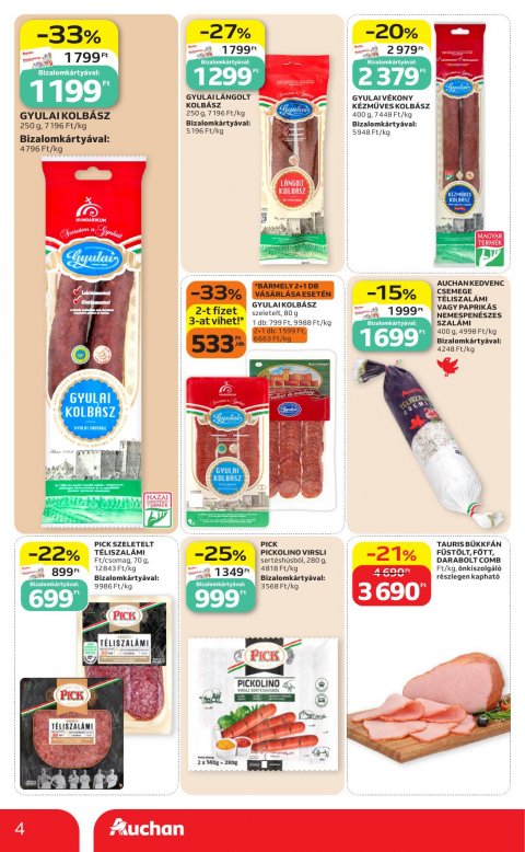 AUCHAN Szupermarket Heti ajánlataink akciós újság
