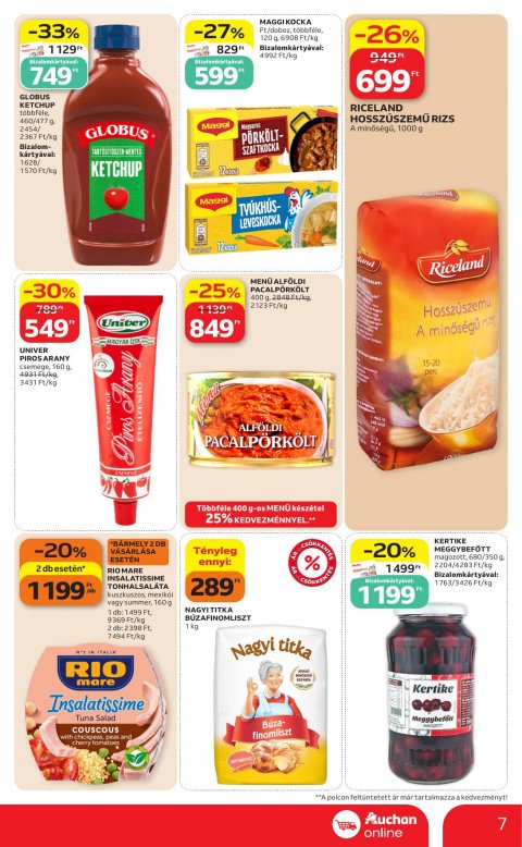 AUCHAN Szupermarket Heti ajánlataink akciós újság