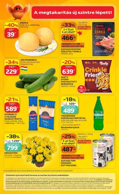 AUCHAN Szupermarket Heti ajánlataink akciós újság