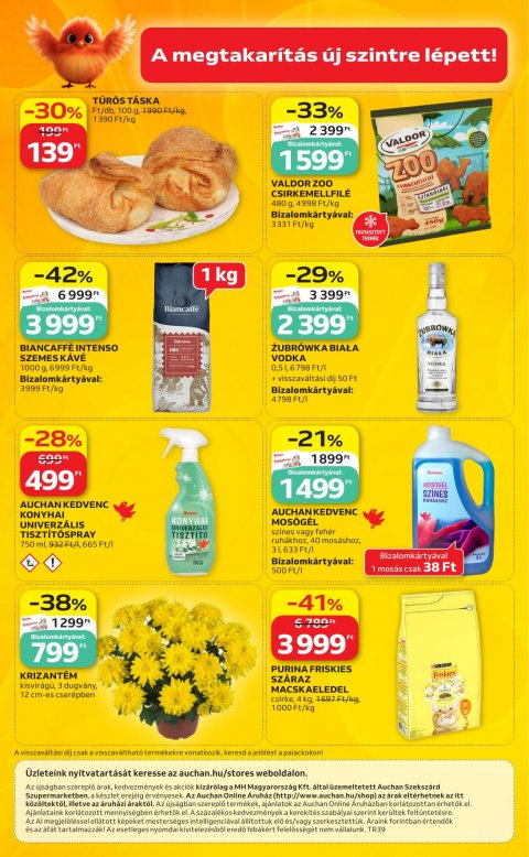 AUCHAN Szupermarket Szekszárdi ajánlataink akciós újság
