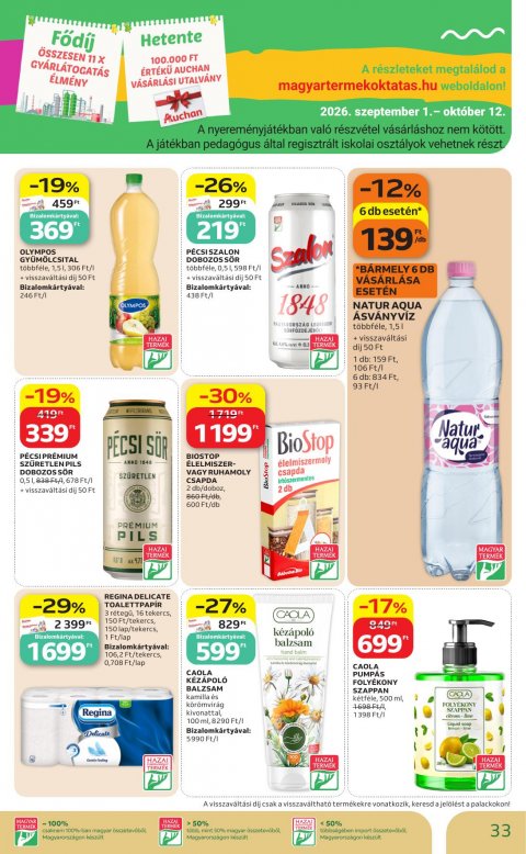 AUCHAN Hipermarket Heti ajánlataink akciós újság