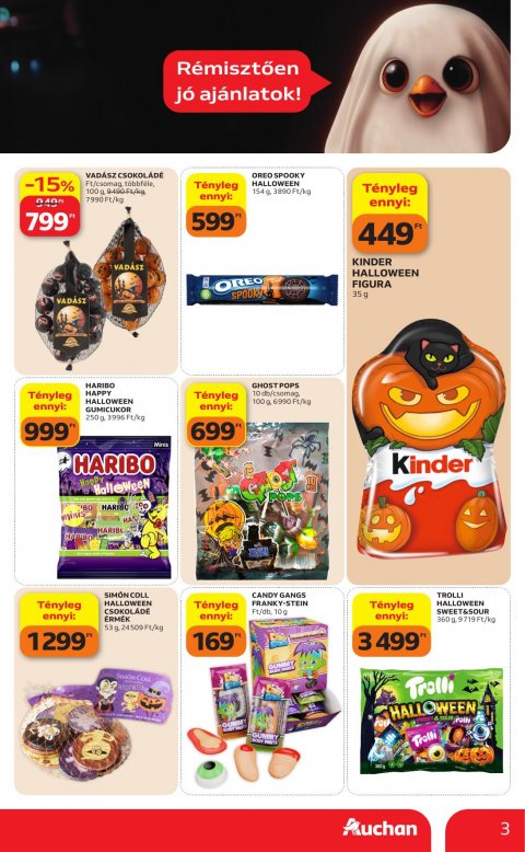 AUCHAN Hipermarket Halloweeni ajánlataink akciós újság