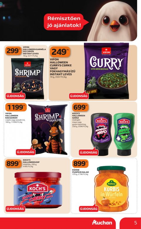 AUCHAN Hipermarket Halloweeni ajánlataink akciós újság