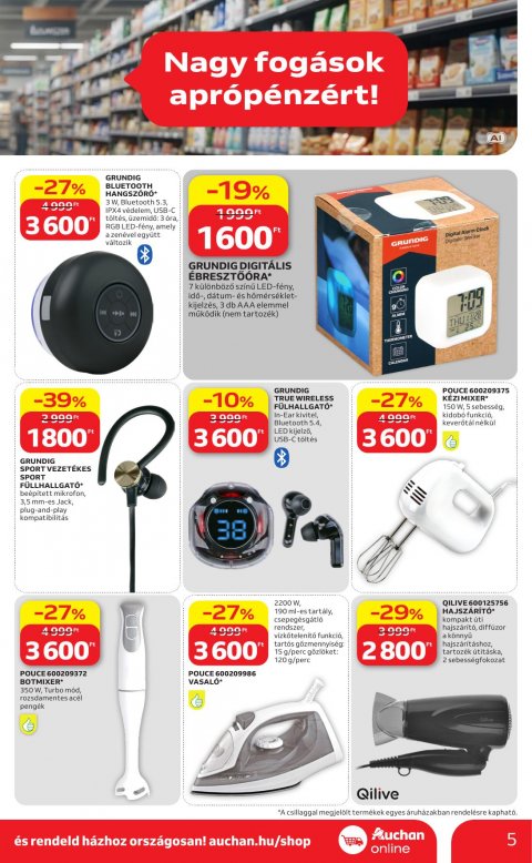 AUCHAN Hipermarket Filléres ajánlataink akciós újság