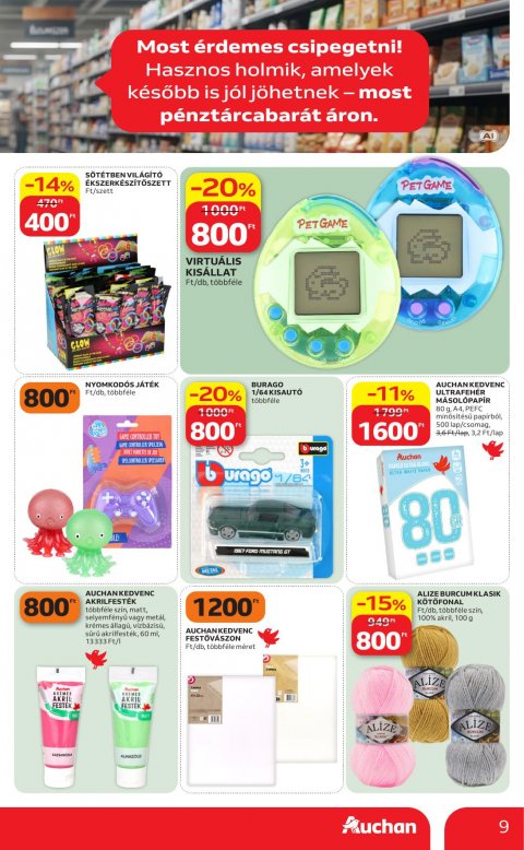 AUCHAN Hipermarket Filléres ajánlataink akciós újság