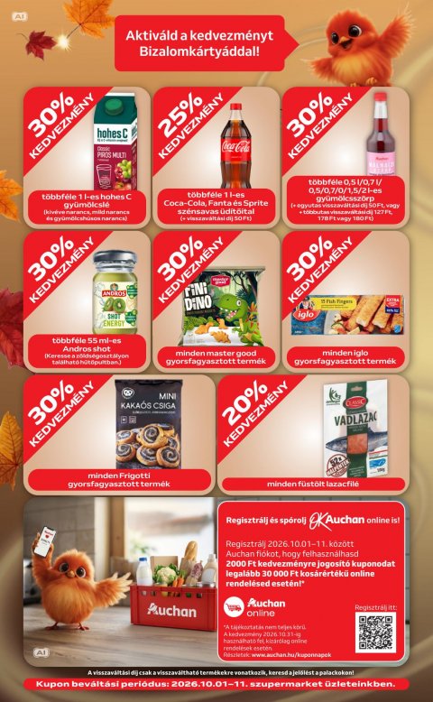 AUCHAN Szupermarket Heti ajánlataink akciós újság