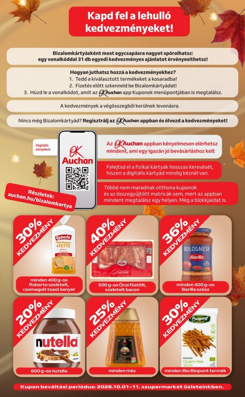 AUCHAN Szupermarket Heti ajánlataink akciós újság