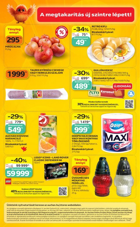 AUCHAN Szupermarket Heti ajánlataink akciós újság
