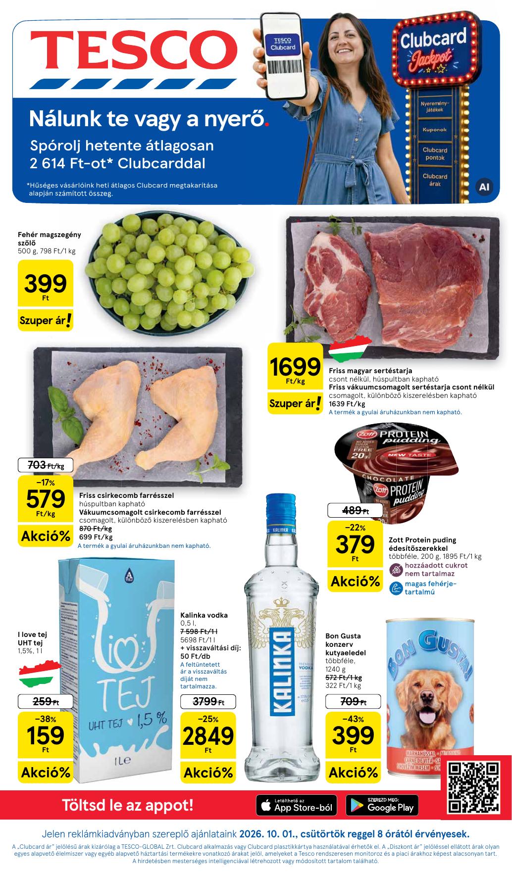 TESCO Hipermarket akciós újság od 1. 10. 2026 do 7. 10. 2026