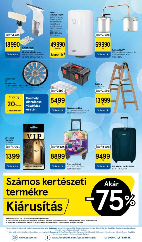 TESCO Hipermarket akciós újság