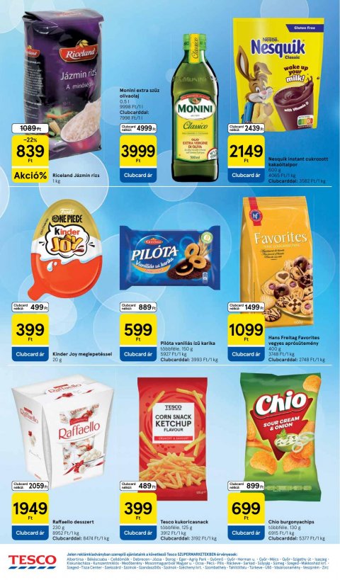 TESCO Szupermarket akciós újság