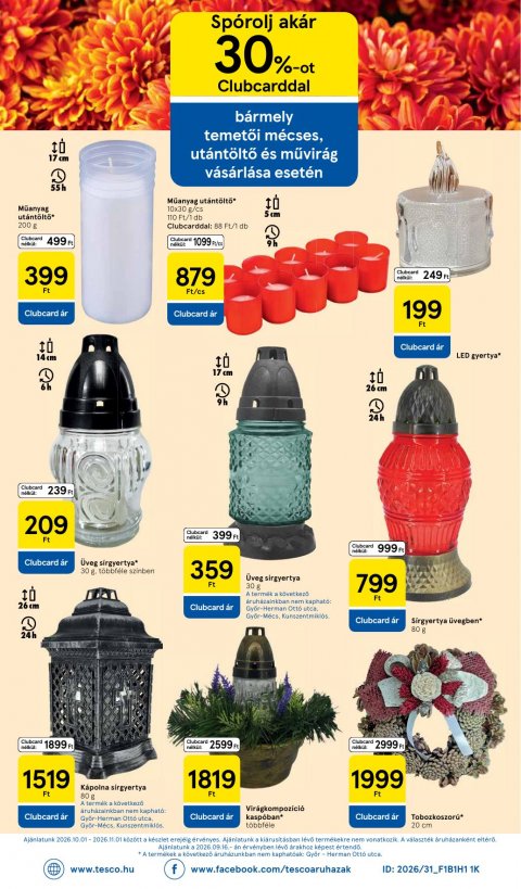 TESCO Szupermarket akciós újság