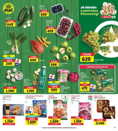 INTERSPAR szórólap akciós újság