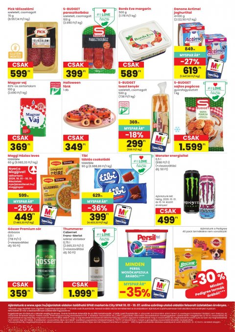 SPAR Market és City Spar akciós újság