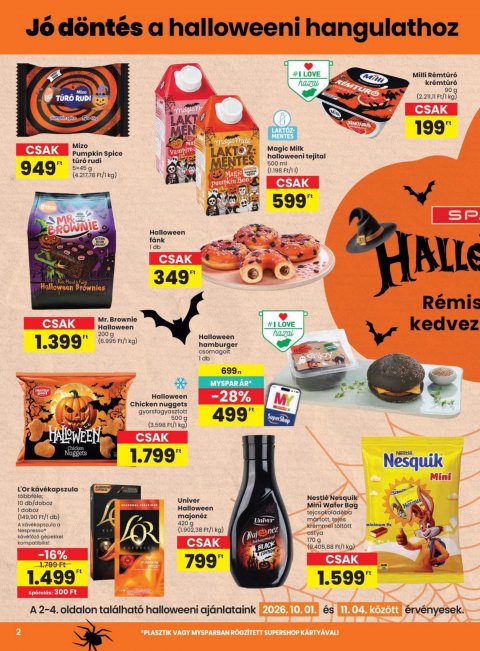 SPAR szórólap akciós újság
