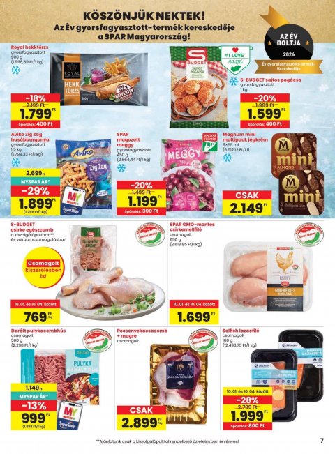 SPAR szórólap akciós újság