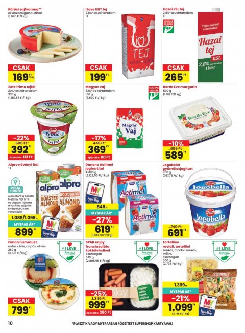 SPAR szórólap akciós újság