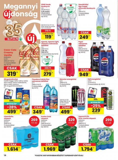 SPAR szórólap akciós újság
