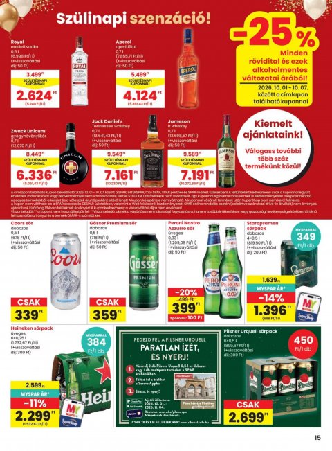 SPAR szórólap akciós újság