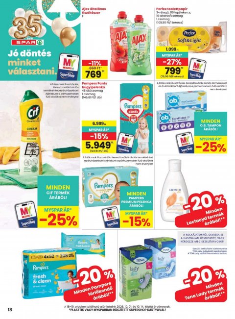 SPAR szórólap akciós újság