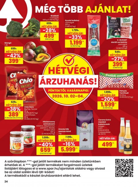 SPAR szórólap akciós újság
