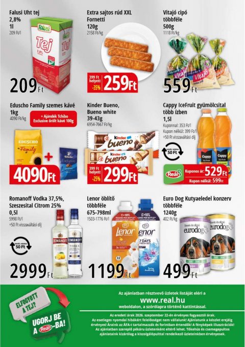 REAL Bevásárló hétvége Kisalföld akciós újság