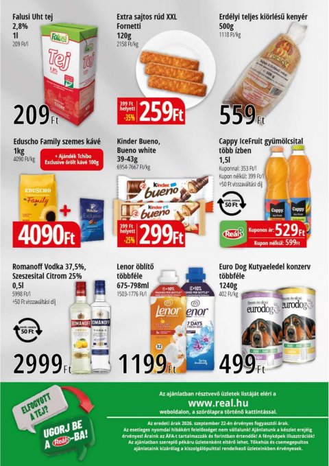 REAL Bevásárló hétvége Kelet Magyarország akciós újság