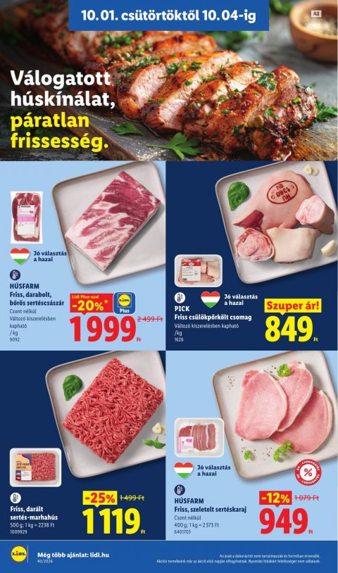 LIDL akciós újság