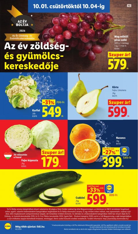 LIDL akciós újság