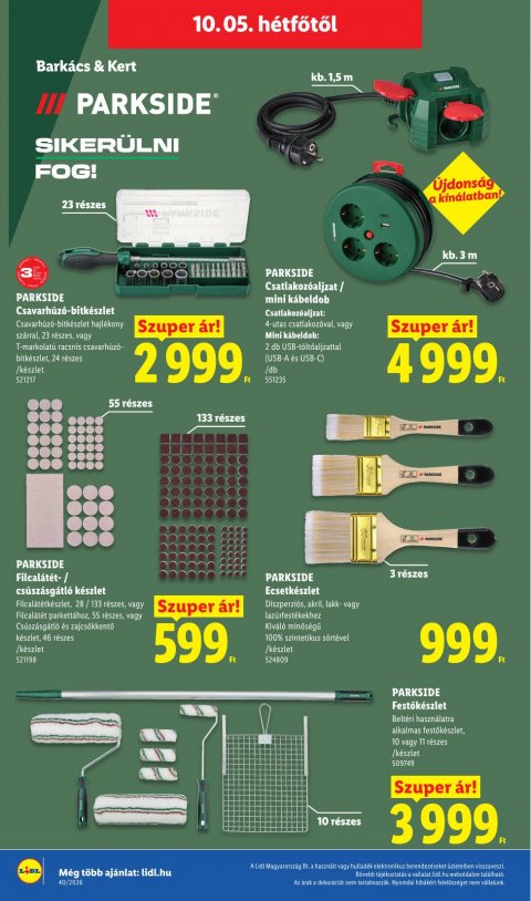 LIDL Nonfood akciós újság