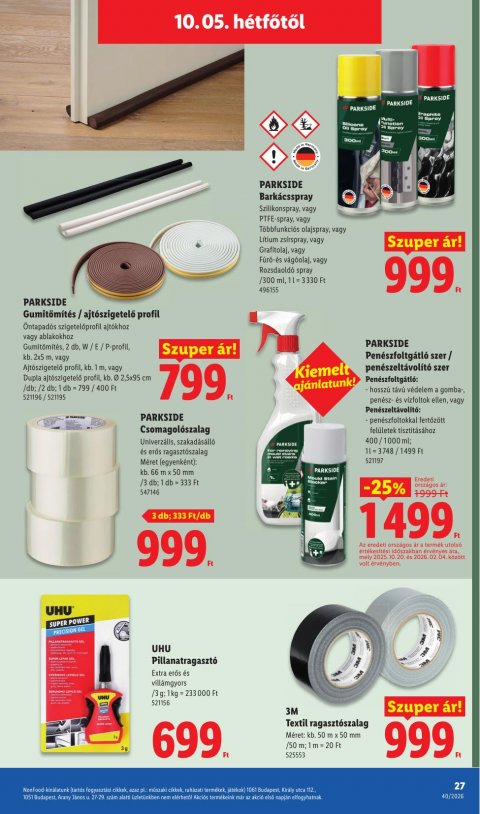 LIDL Nonfood akciós újság