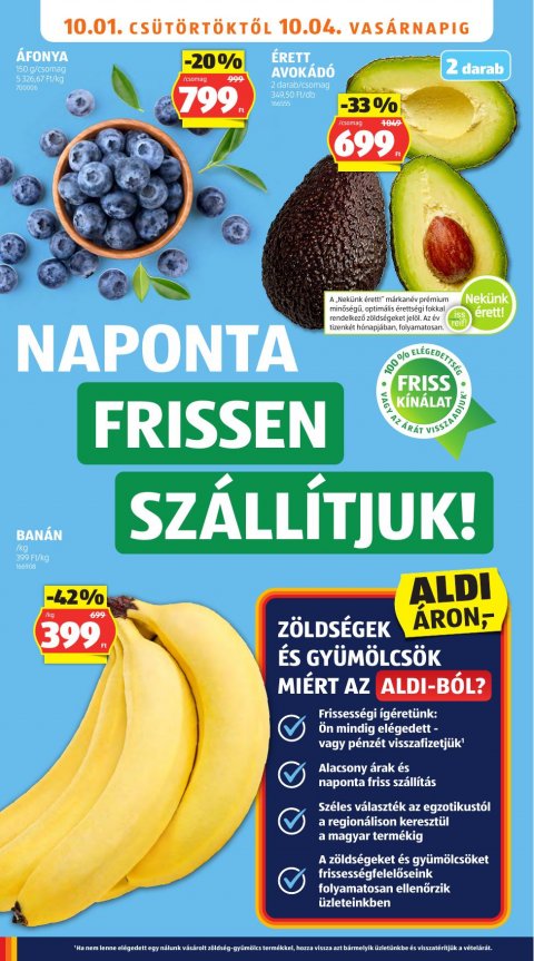 ALDI akciós újság