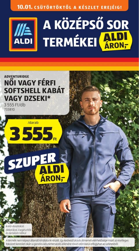 ALDI középső sor termékei akciós újság od 1. 10. 2026 do 1. 10. 2026