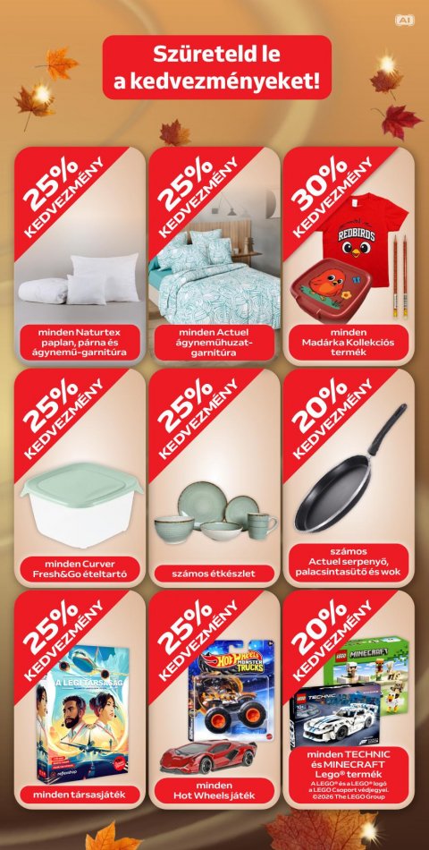 AUCHAN Hipermarket Őszi kuponnapok akciós újság